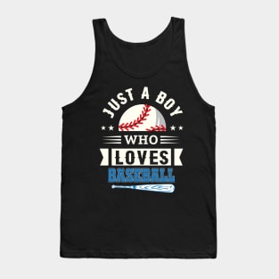 American Sport Fan Baseball Lover Boys Batter Baseball Gifts Tank Top